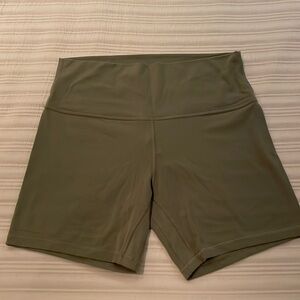 Lululemon align 6” bike short size 12 in sage green color